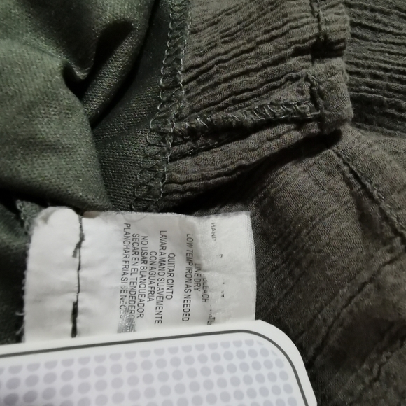 City Triangles Army Green Crepe One Shoulder Embroidered Mini Dress - Picture 9 of 10